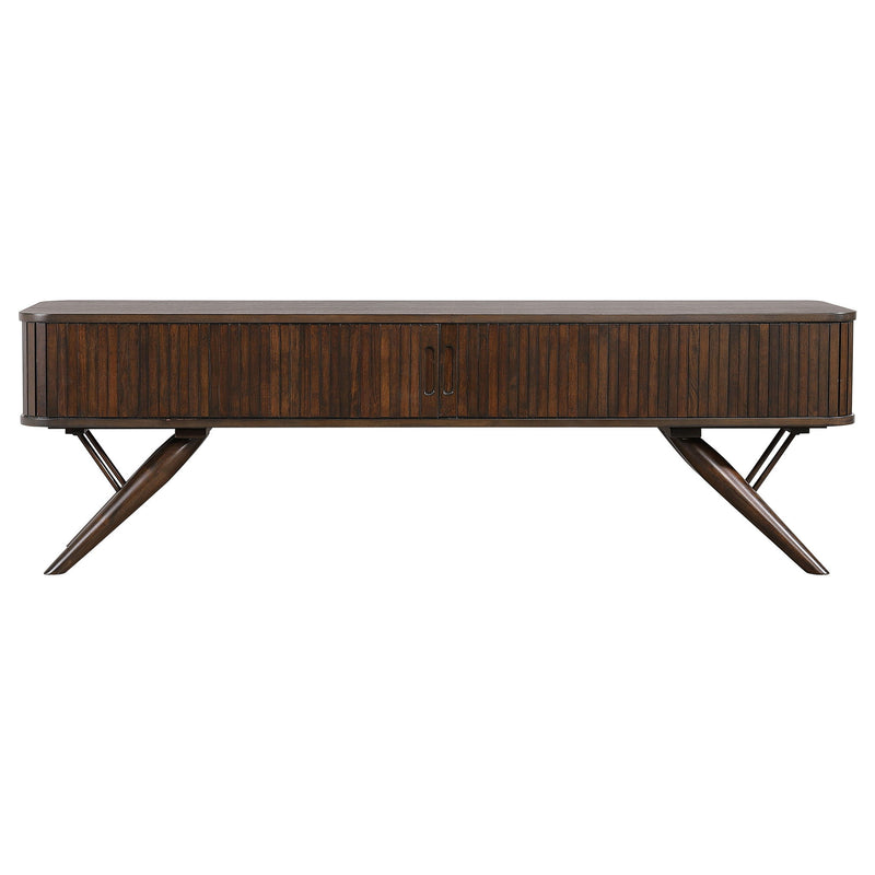 Stewart - TV Stand With Sliding Doors - Walnut