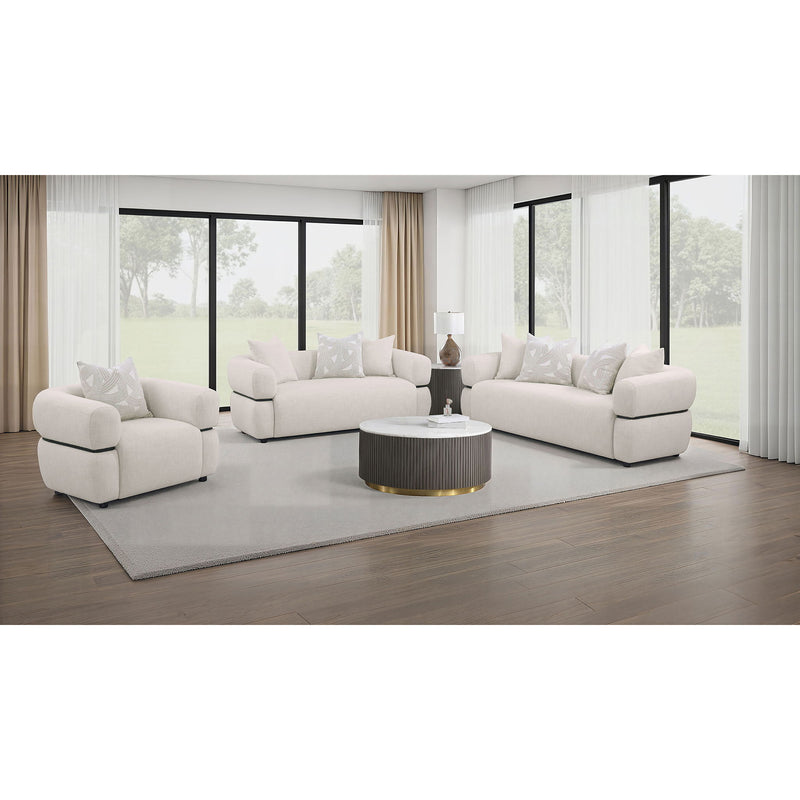 Ramsay - Round Arm Sofa - Beige