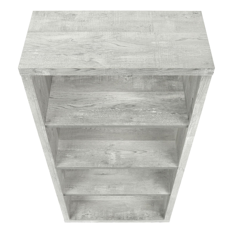 Bookshelf, Bookcase, Etagere, 5 Tier, For Office, Contemporary & Modern - Gray