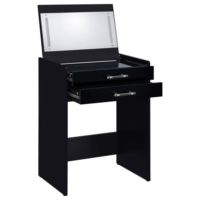 Ayuba - 3 Drawer Makeup Vanity Table With Mirror And Stool