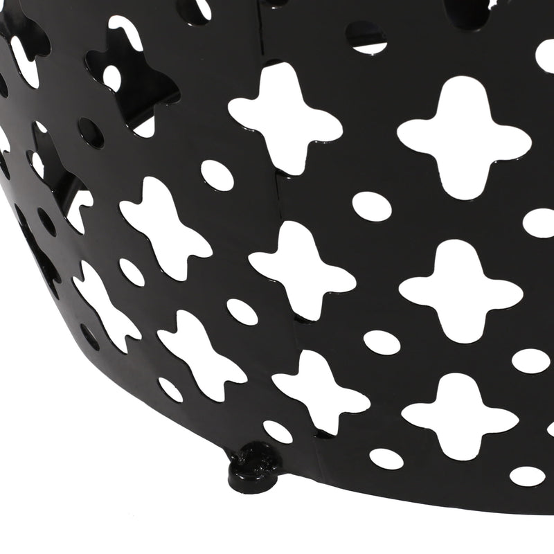 Metal End Table Large - Black