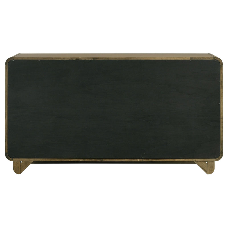 Amsbury 6-drawer Dresser Cabinet Nutmeg