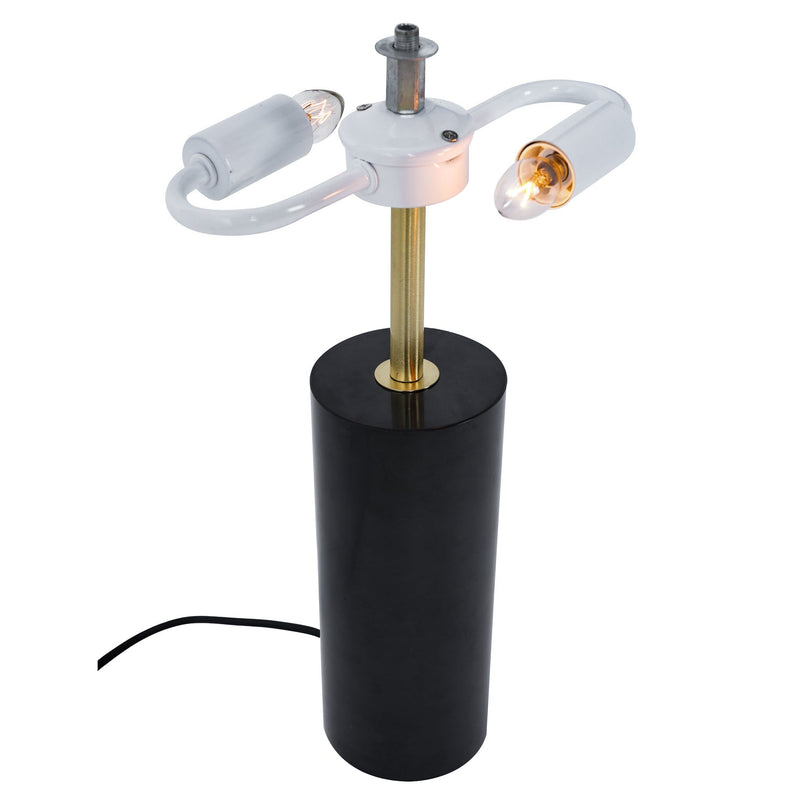 Desk Lamp With Drum Shade - Black