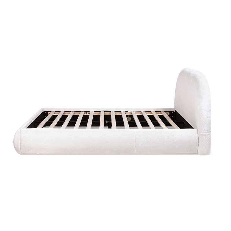 Archie Puffy Grounded - Upholstered Platform Bed