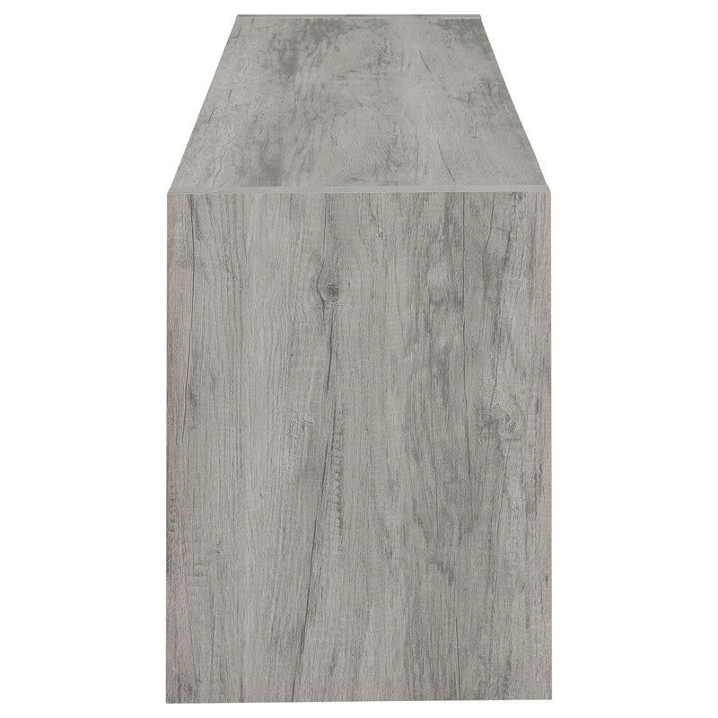 Burke 2-door Engineered Wood 71-inch TV Stand Grey Driftwood