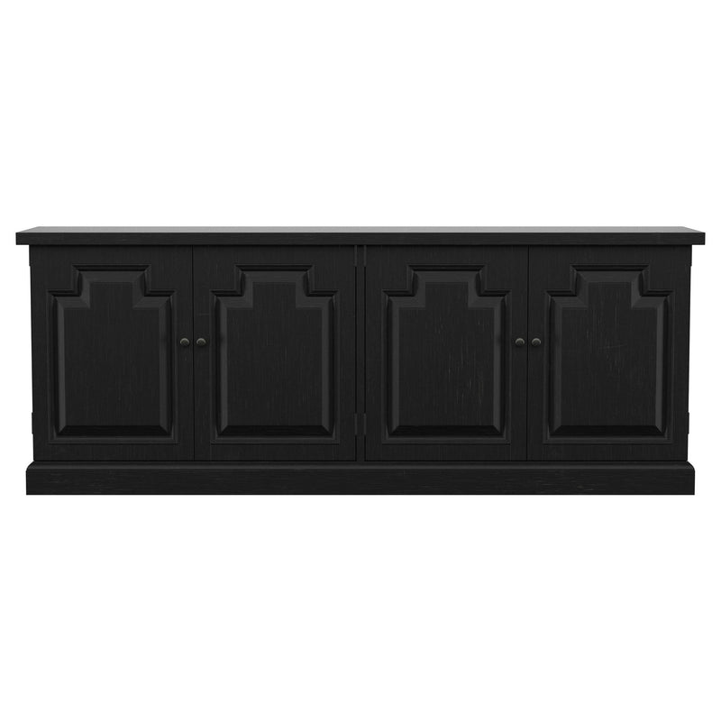 Florence 4-door Dining Sideboard Buffet Distressed Black