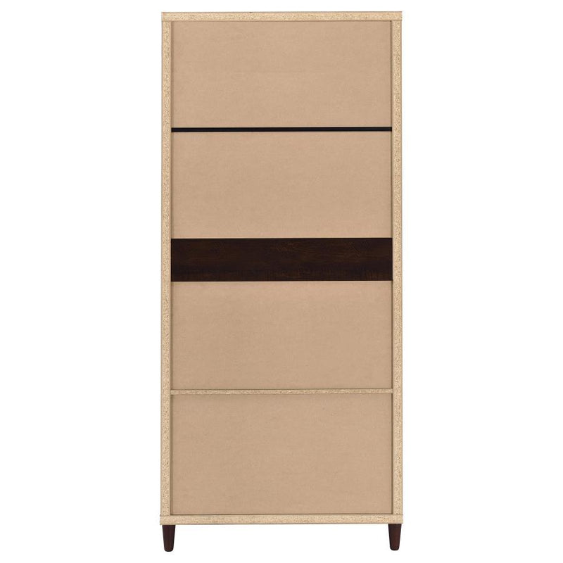 Wadeline - 2 Door Tall Accent Storage Cabinet - Rustic Tobacco