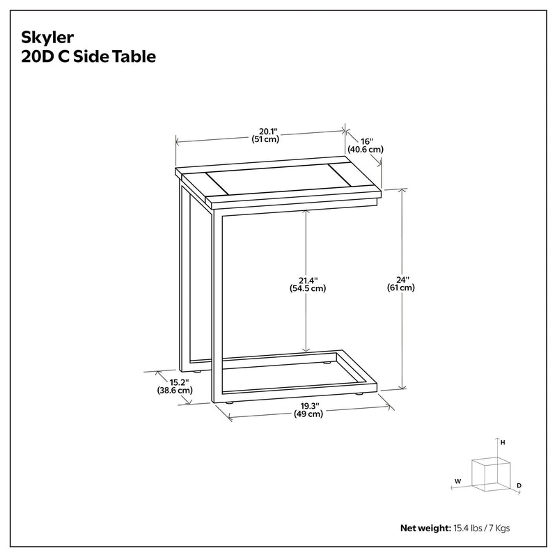 Skyler - Handcrafted C Side Table
