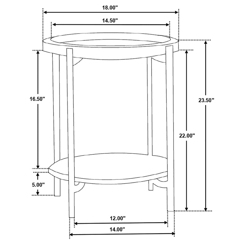 Cowper - Round End Table - Natural