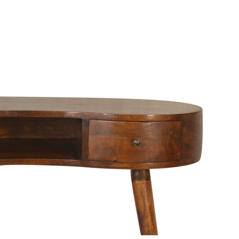Rounded Writing Desk - Chestnut