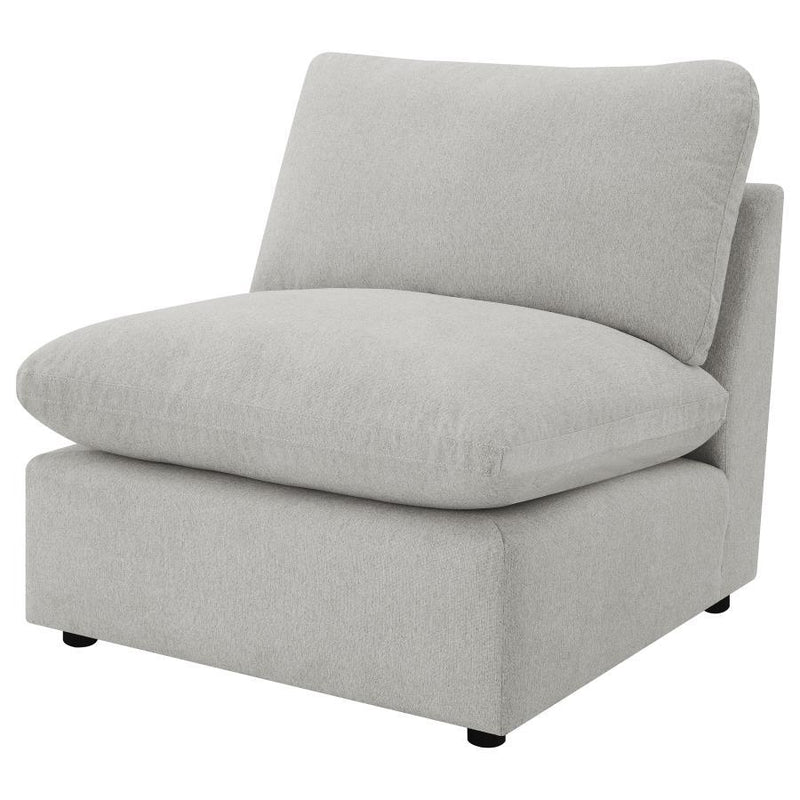 Collins - Modular Power Reclining Sectional Armless Chair - Gray
