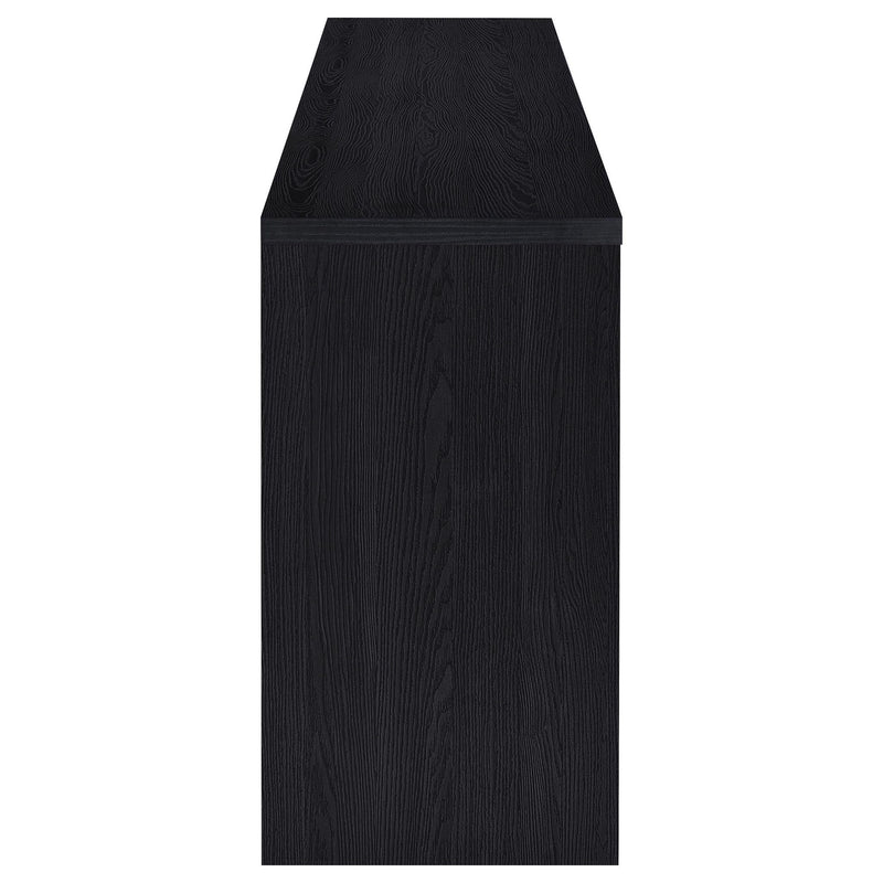 Denison 79-inch 4-door TV Stand Media Console Black