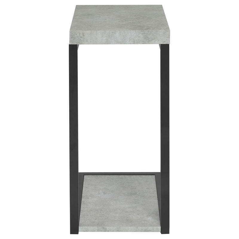 Snack Table With Industrial Base