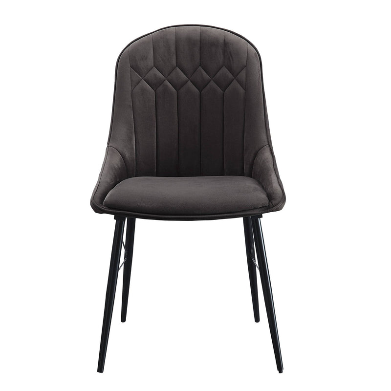 Abraham - Side Chair (Set of 2) - Black / Dark Gray