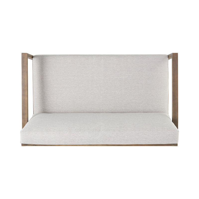 Belgian - Loveseat & Coffee Table Set With Water Resistant Cushions - Gray