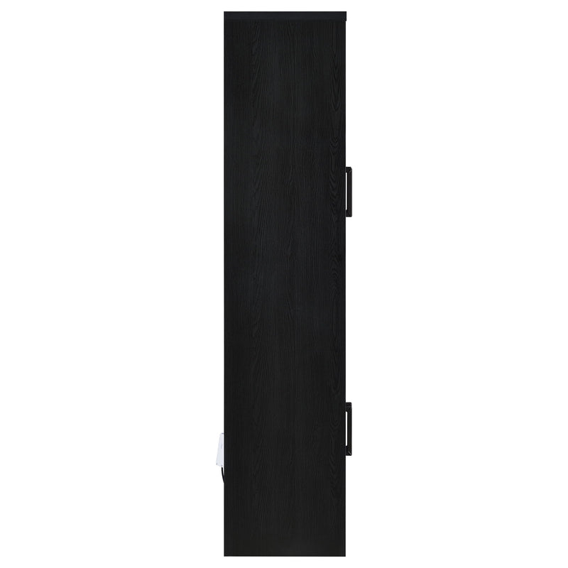 Shayne - 4 Door Display Cabinet With LED Lighting - Black