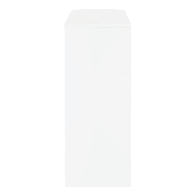 Adolfo Rectangular 2-tier Home Bar Table White High Gloss