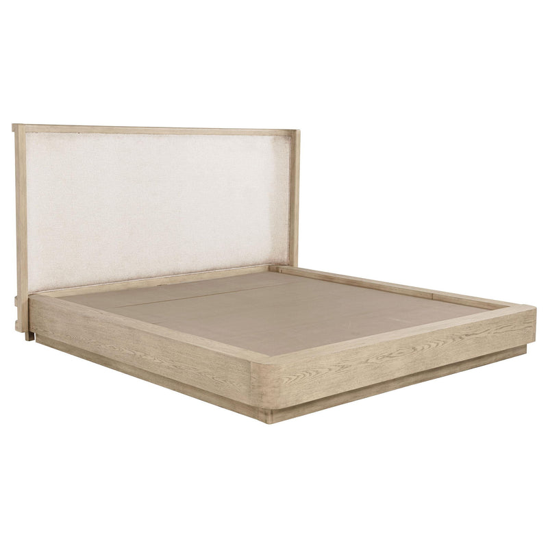 Kailani 52-inch Queen Wingback Bed Beige Oak