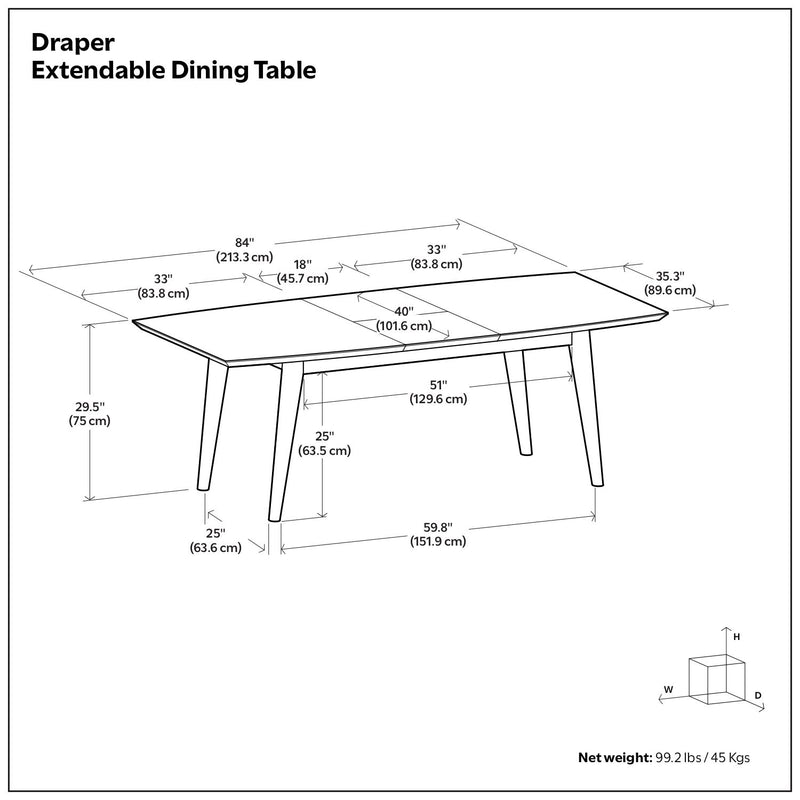Draper - Rectangular Dining Table