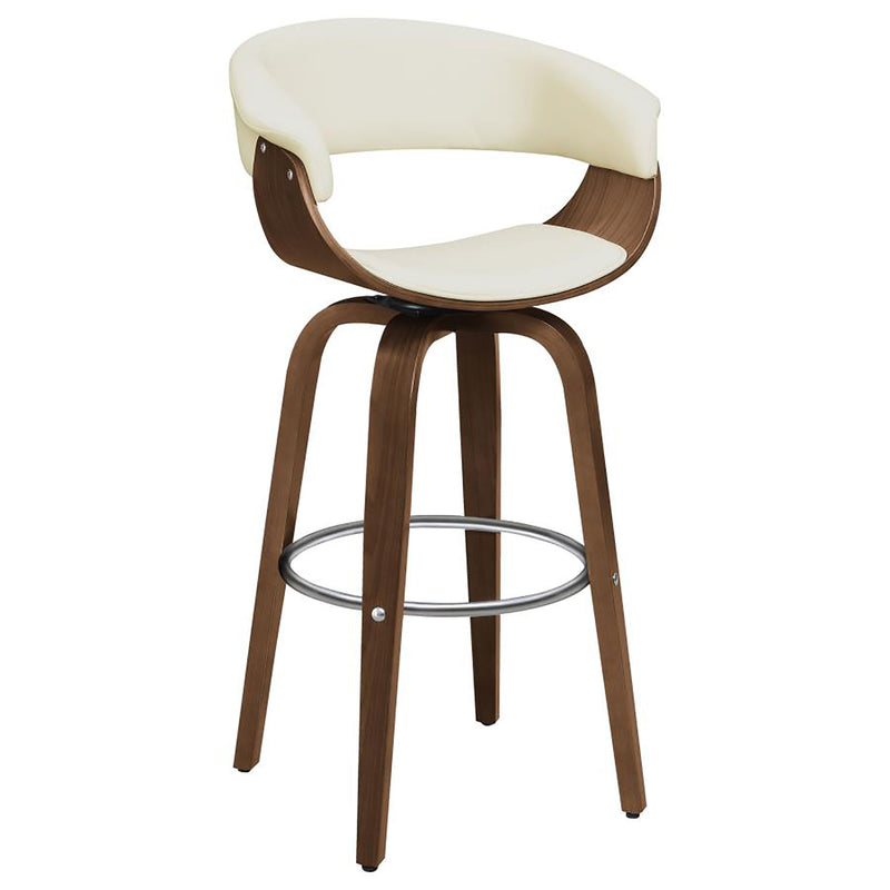 Swivel Bar Stool Elegant Design With Upholstery