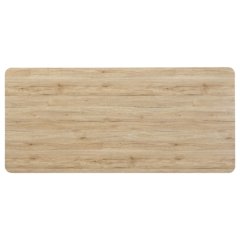 Altus 80-inch Composite Wood Dining Table Natural Oak