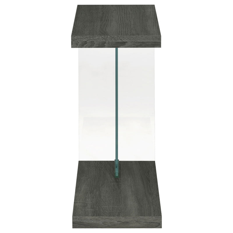 Sampson - C Shaped Side Table - Gray