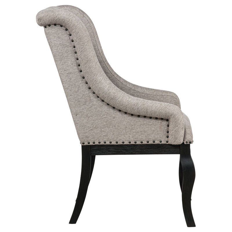 Kinzler - Arm Chair (Set of 2) - Tan / Black
