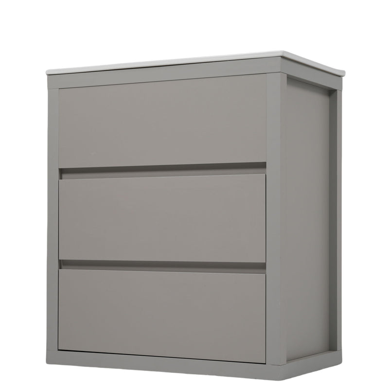 Freestanding Bathroom Vanity With Ceramic Sink, 2 Full Extension Drawers