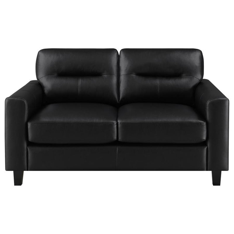 Scotland - Faux Leather Upholstered Sofa Set
