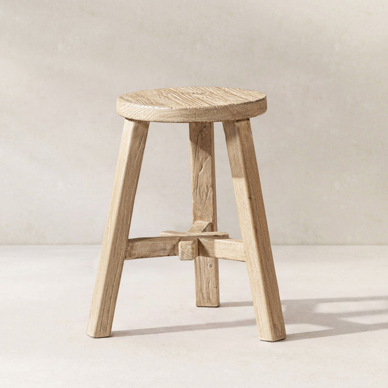Linden - Round Stool - Light Brown