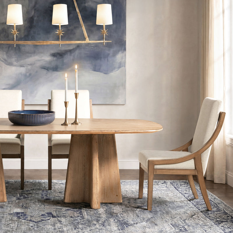 Lennox - High Back Upholstered Dining Chair (Set of 2) - Light Beige