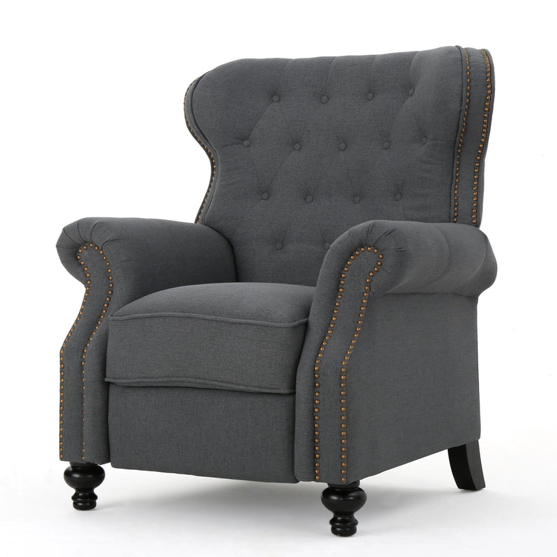 Modern Manual Push Back Recliner Chair
